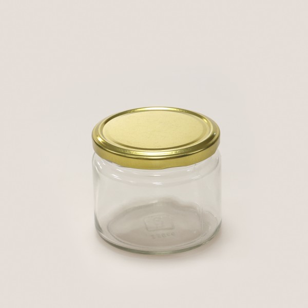 300 CC GOLD KAPAKLI PAŞABAHÇE CAM MAGNOLİA KAVANOZU-84 LÜ KUTUDA