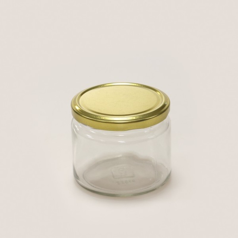 300 CC GOLD KAPAKLI PAŞABAHÇE CAM MAGNOLİA KAVANOZU-84 LÜ KUTUDA