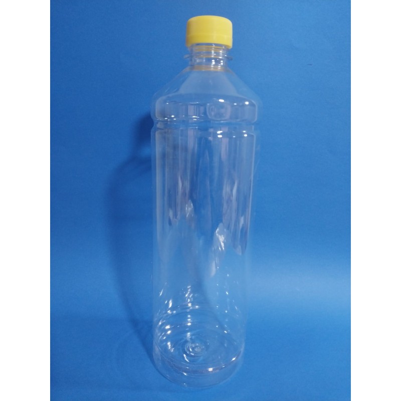 1 LİTRE SİLİNDİR TİP 30 MM AĞIZLI PET-PLASTİK ŞİŞE 136 LI PAKETLERDE