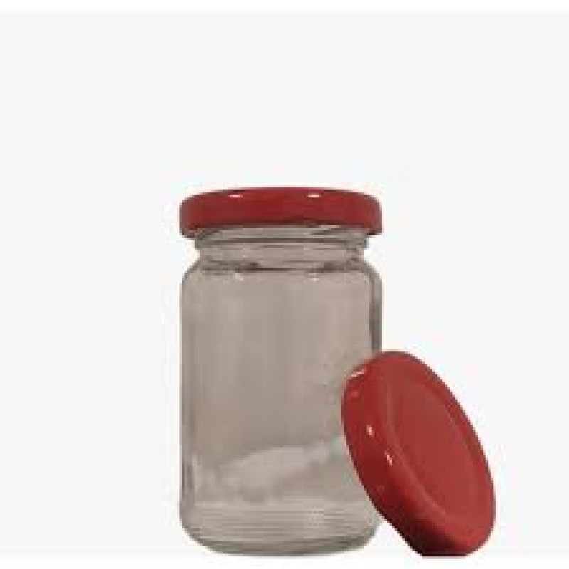 105 Cc. Cam Kavanoz - KIRMIZI Kapaklı - 138 Lİ Paket(ÜRÜN PAŞABAHÇE'DİR)