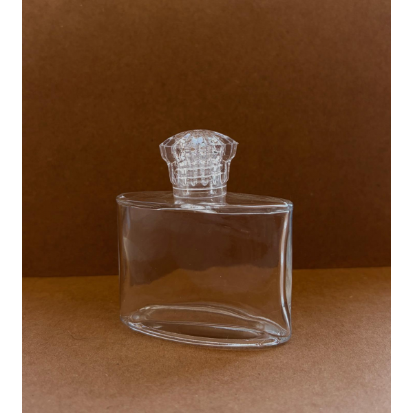 50 Cc. Elips Kristal Kapaklı Cam Şişe