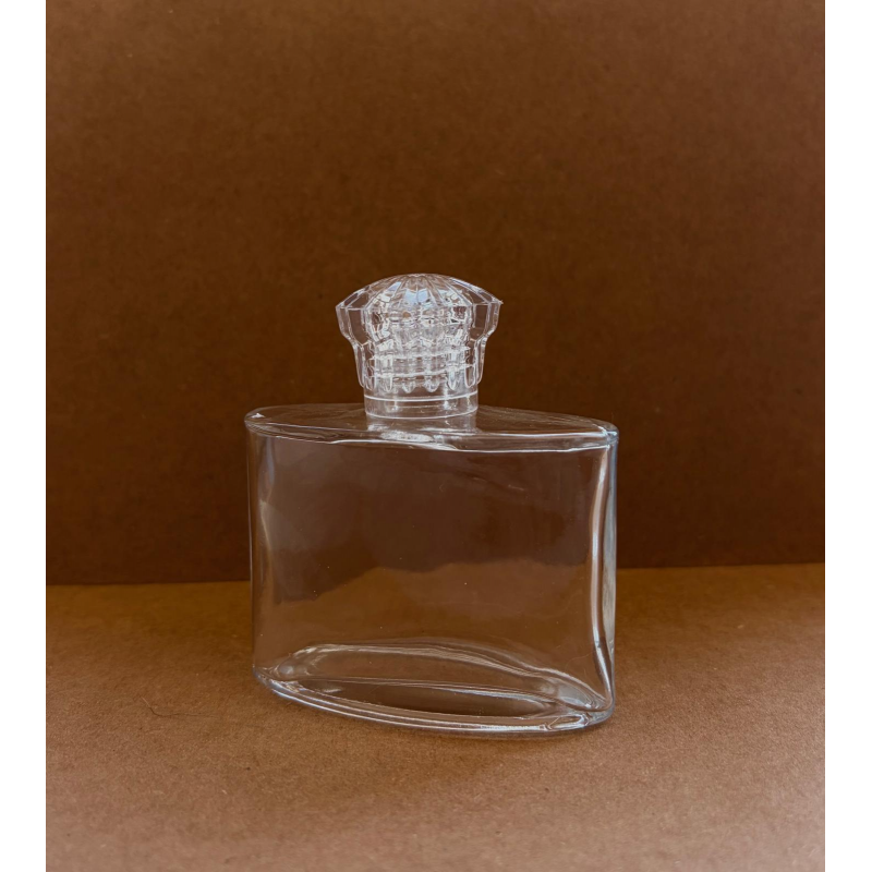 50 Cc. Elips Kristal Kapaklı Cam Şişe