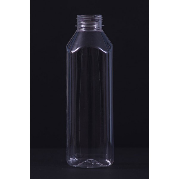 1 LİTRE PLASTİK (PET) KARE KAPAKLI ŞİŞE-136 LI PAKETTE