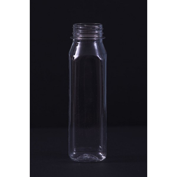 250 cc KARE PLASTİK (PET)  KAPAKLI ŞİŞE-435 li PAKETLERDE