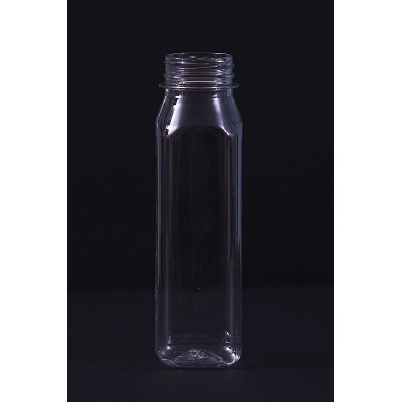 250 cc KARE PLASTİK (PET)  KAPAKLI ŞİŞE-435 li PAKETLERDE