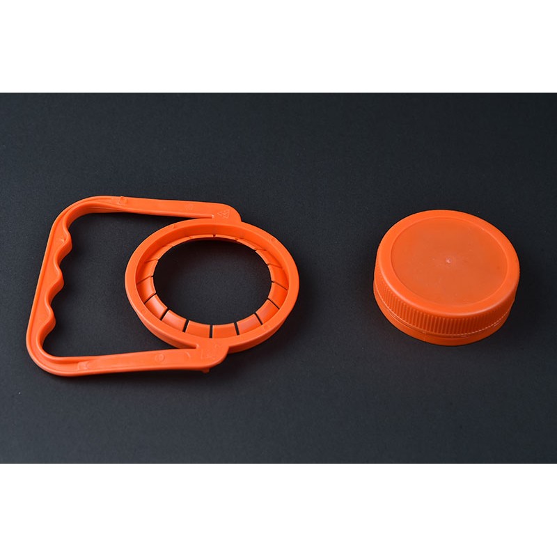 48 MM Turuncu PLASTİK ŞİŞE KAPAK VE KULP TAKIMI-50 Lİ PAKETLERDE
