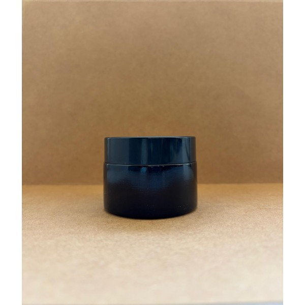 30 Cc. Siyah Cam Krem Kavanozu