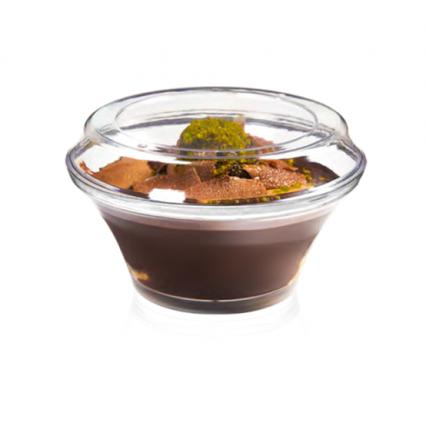 270 cc Nora Plastik Puding Kase ve Kapak -200 Adet-