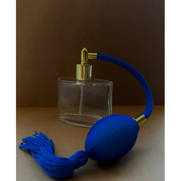 50 cc Elips Mavi Pompalı Lüx Kolonya Şişesi