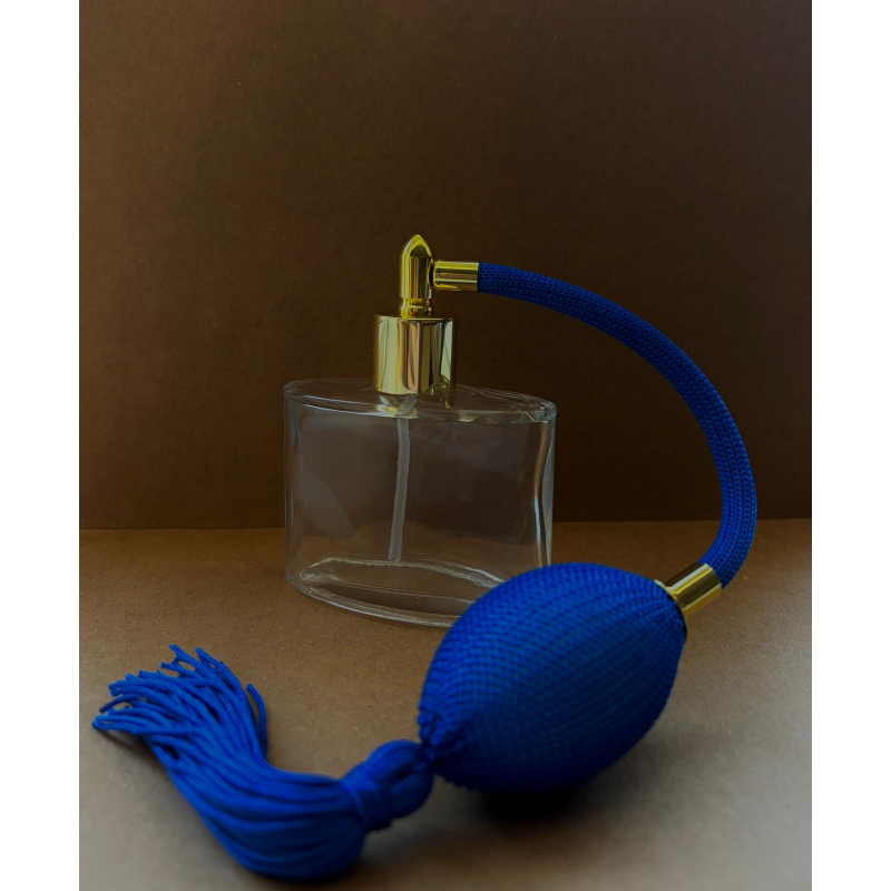 50 cc Elips Mavi Pompalı Lüx Kolonya Şişesi