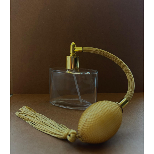 50 cc Elips Sarı Pompalı Lüx Kolonya Şişesi