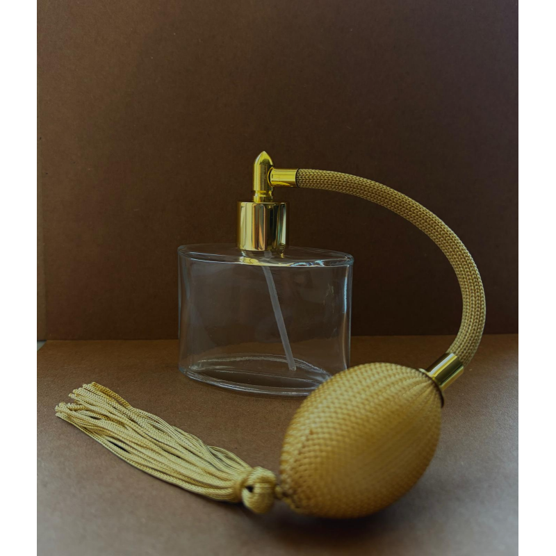 50 cc Elips Sarı Pompalı Lüx Kolonya Şişesi