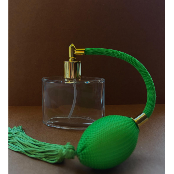 50 cc Elips Yeşil Pompalı Lüx Kolonya Şişesi