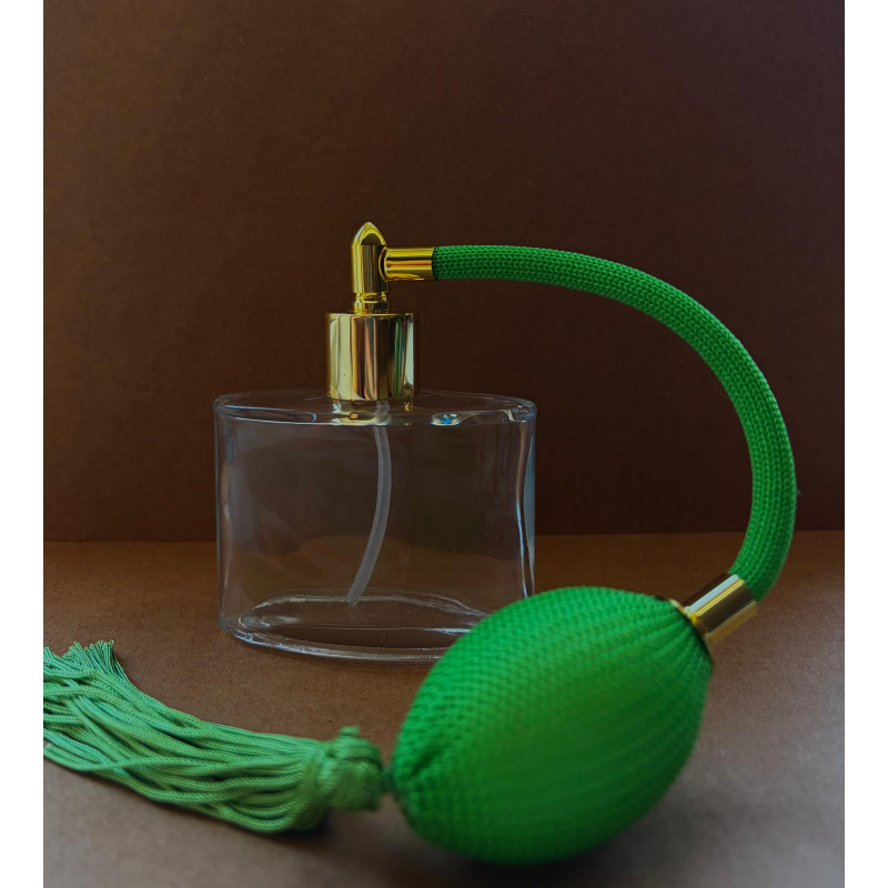 50 cc Elips Yeşil Pompalı Lüx Kolonya Şişesi